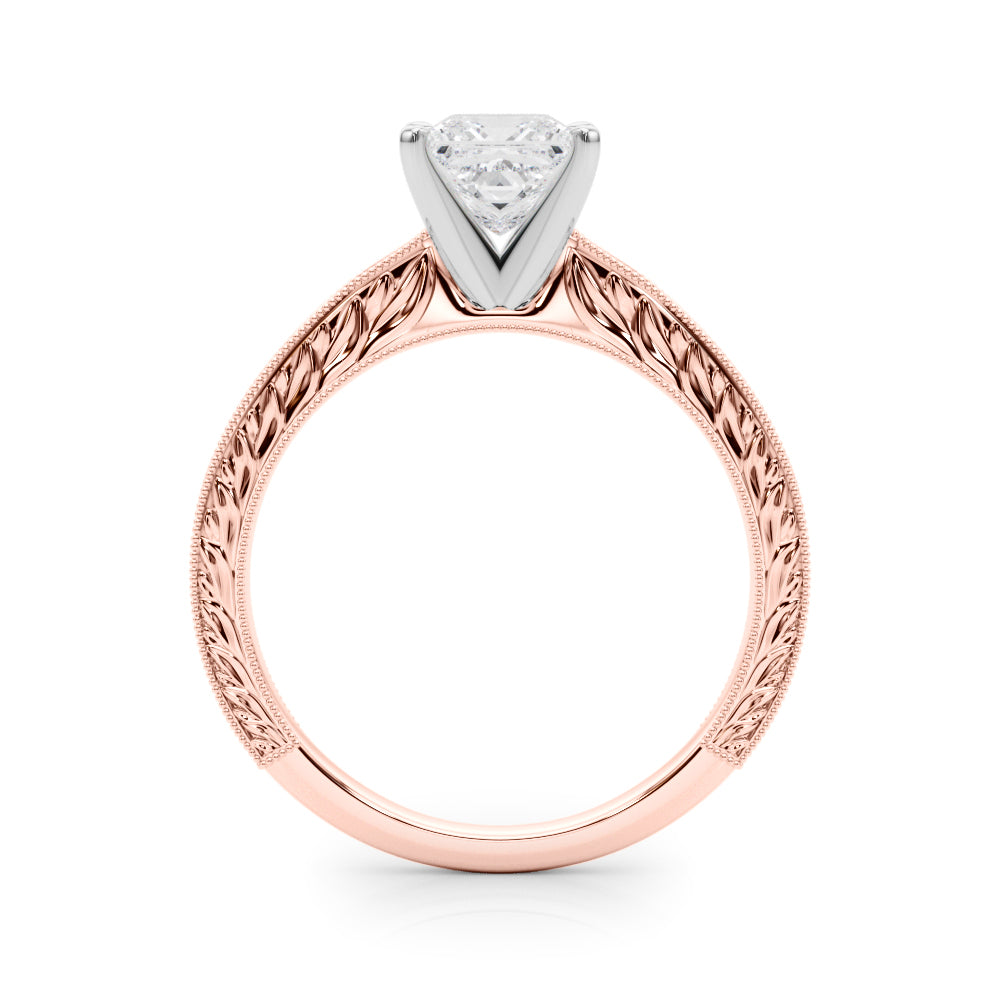 Victoria Princess Diamond Solitaire Engagement Ring-VIRABYANI